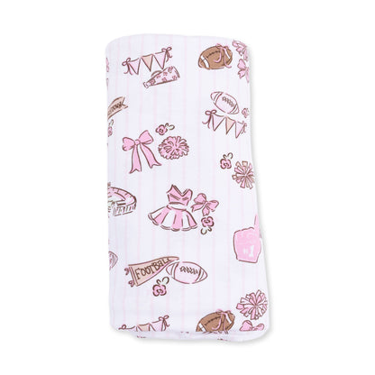 Football Cheer Nursery - Swaddle Blanket