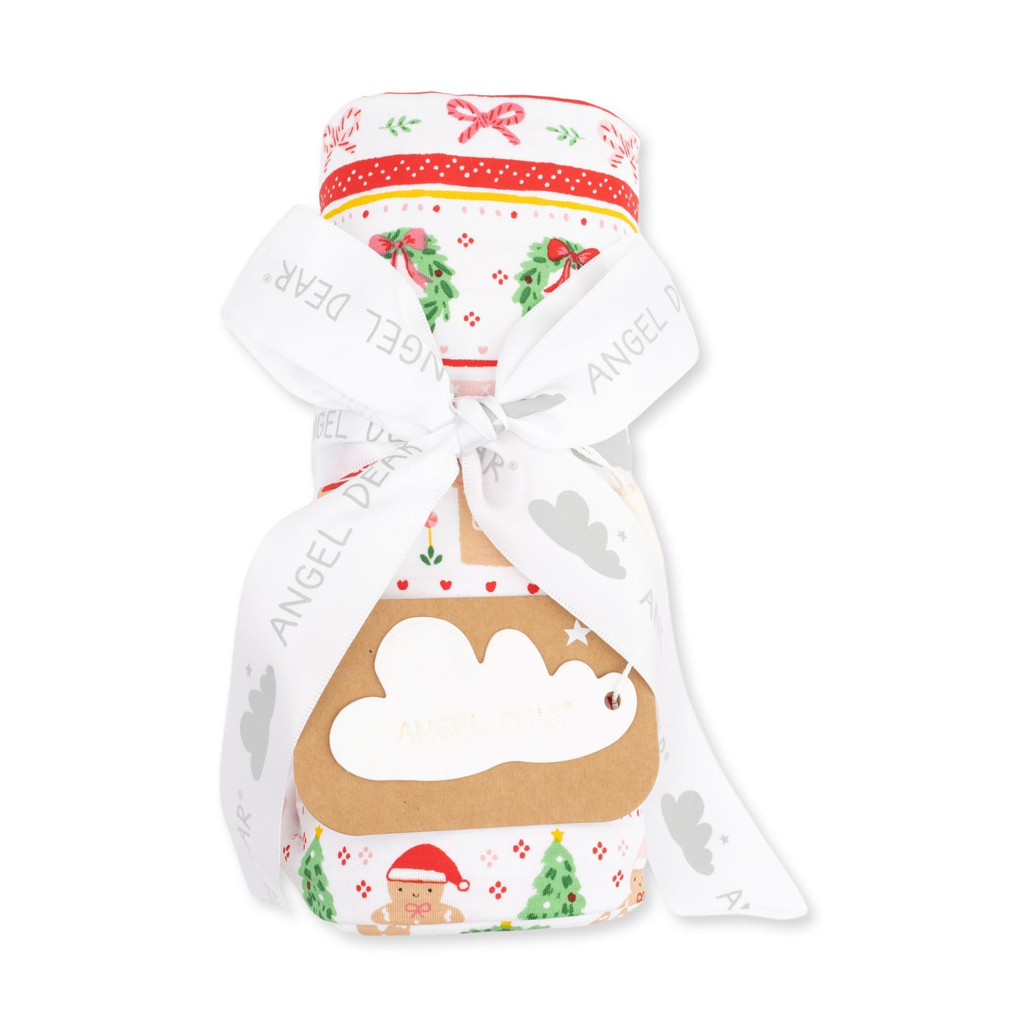 Gingerbread Fair Isle Pink - Swaddle Blanket