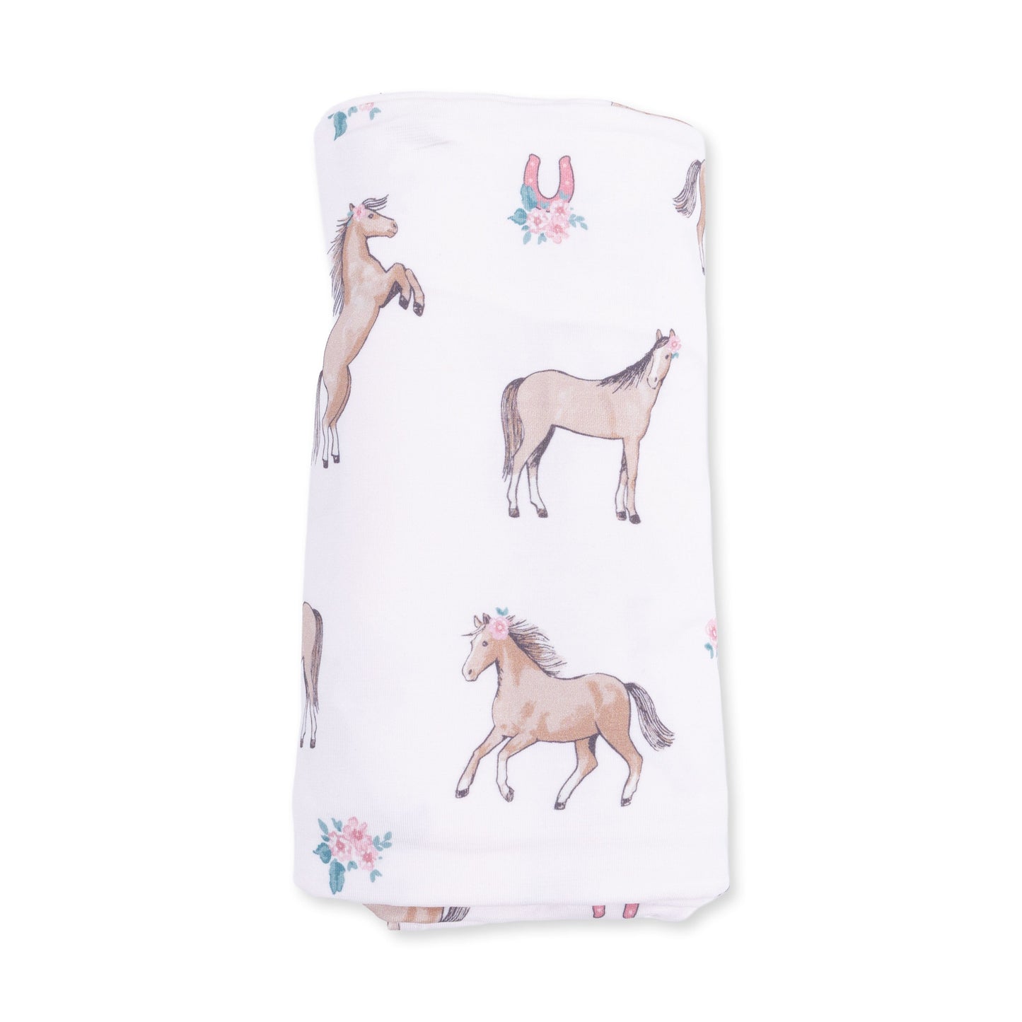 I Love Horses - Swaddle Blanket