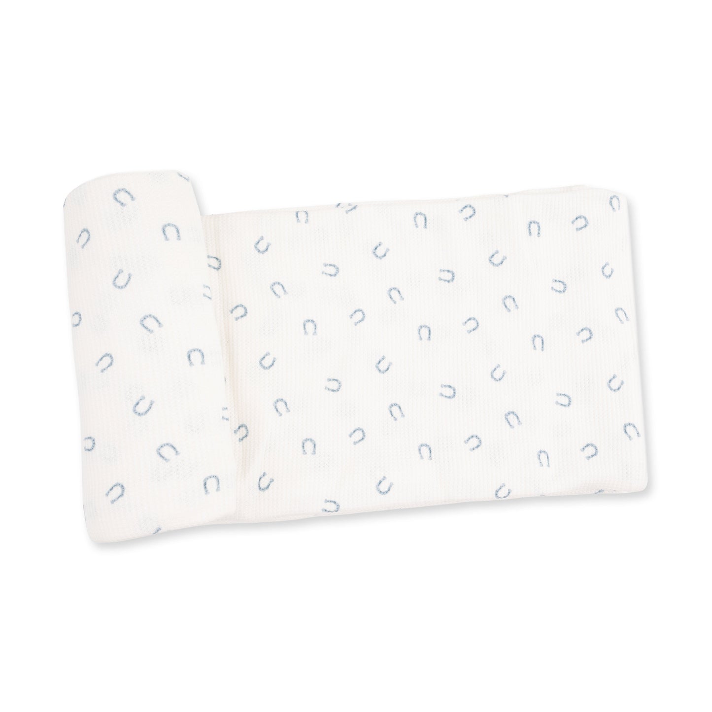Little Horseshoes Blue - Swaddle Blanket