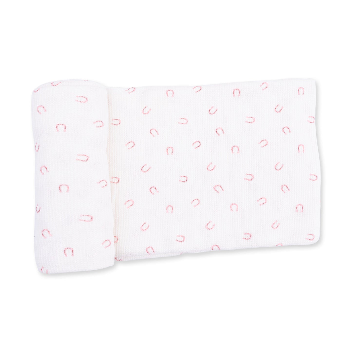 Little Horseshoes Pink - Swaddle Blanket