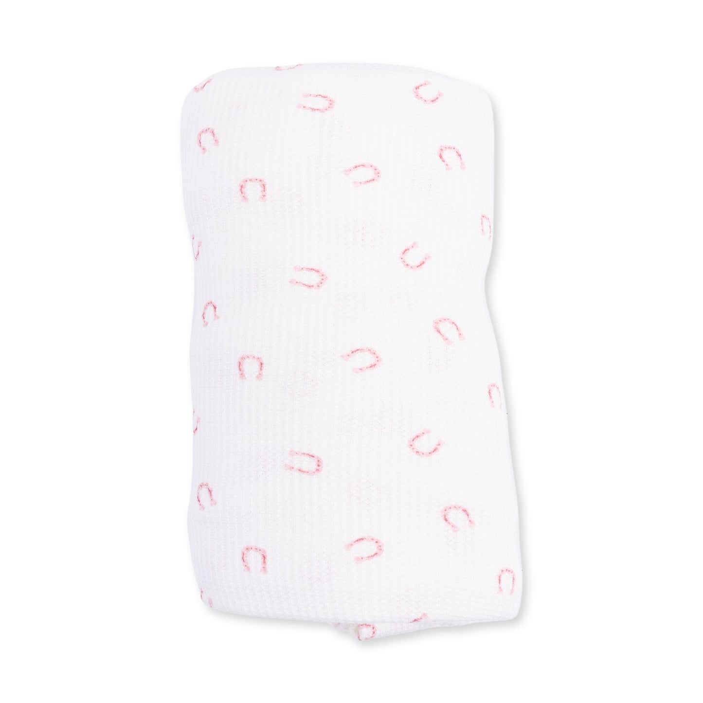Little Horseshoes Pink - Swaddle Blanket