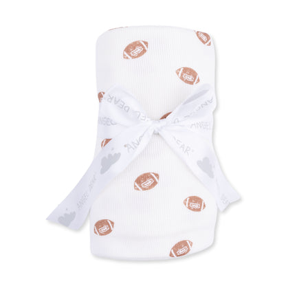 Mini Footballs - Swaddle Blanket