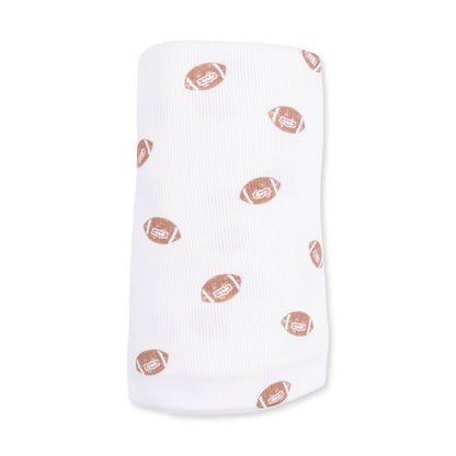 Mini Footballs - Swaddle Blanket