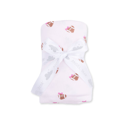 Mini Football Hearts - Swaddle Blanket