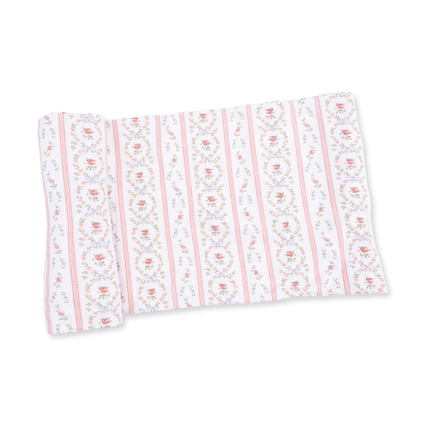 Marnie Rosebud Stripe - Swaddle Blanket