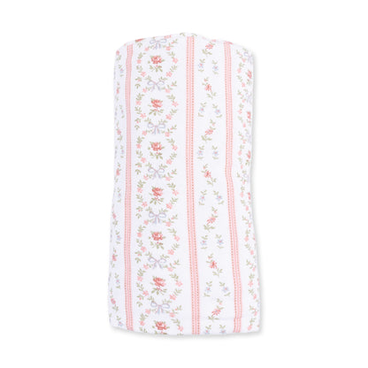 Marnie Rosebud Stripe - Swaddle Blanket