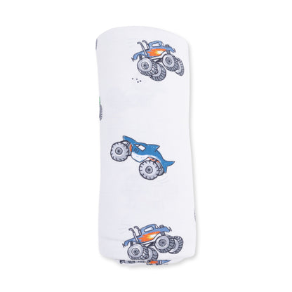Monster Trucks - Swaddle Blanket