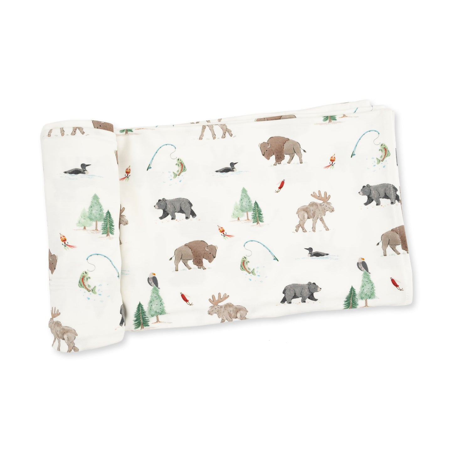 Northern Woodland Animals - Swaddle Blanket