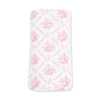 Rose Bow Lattice - Swaddle Blanket