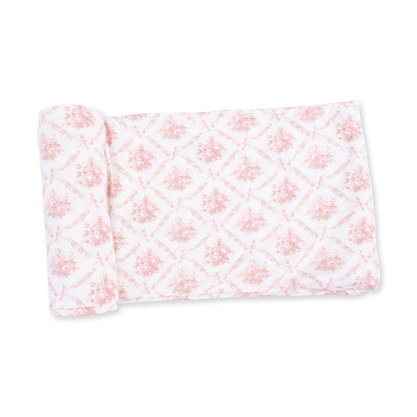 Rose Bow Lattice - Swaddle Blanket