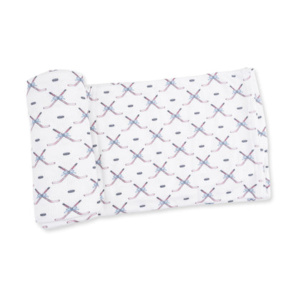 Simple Hockey Pink - Swaddle Blanket