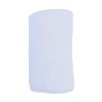 Solid Sheer Blue Rib - Swaddle Blanket