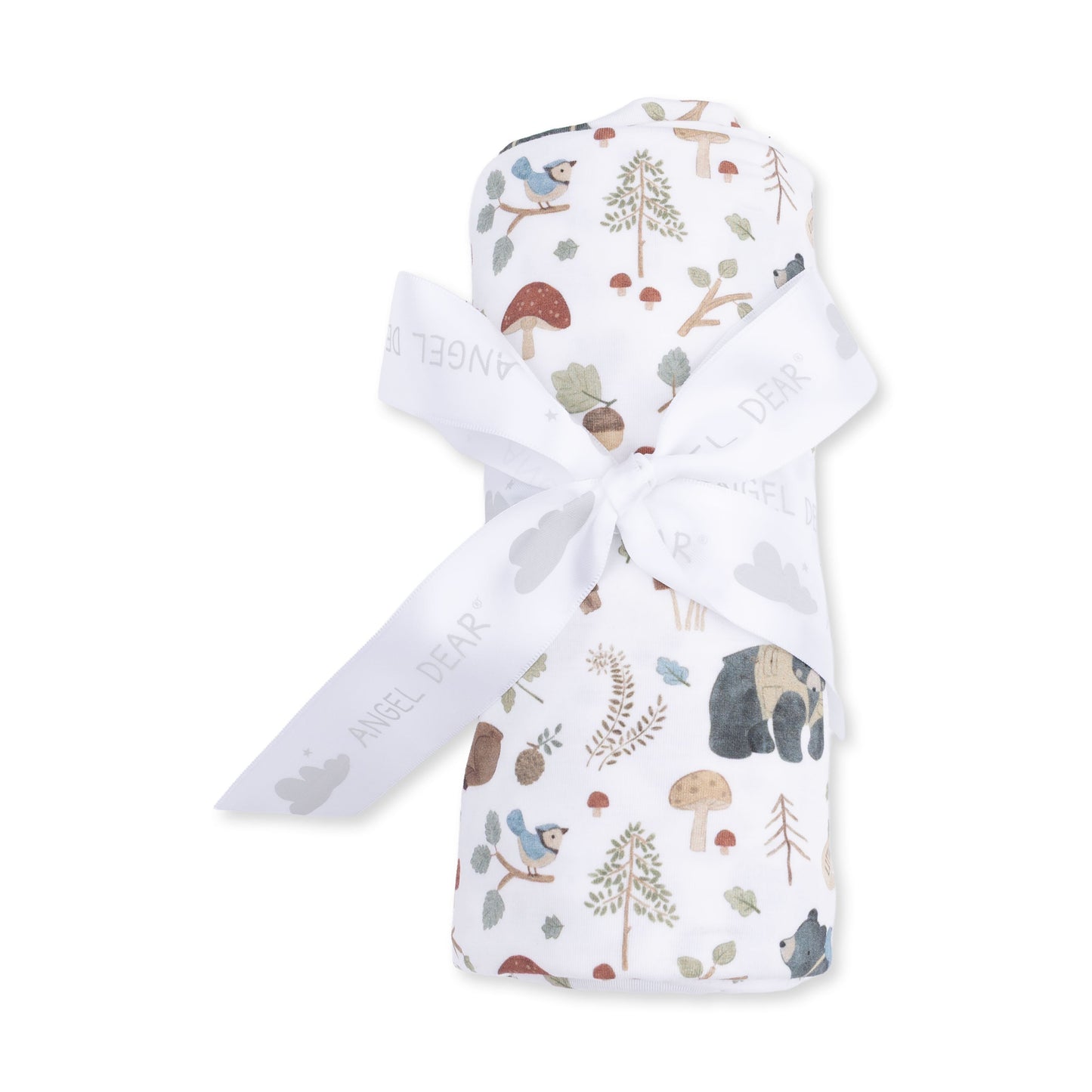 Southern Woodland Animals Green - Swaddle Blanket