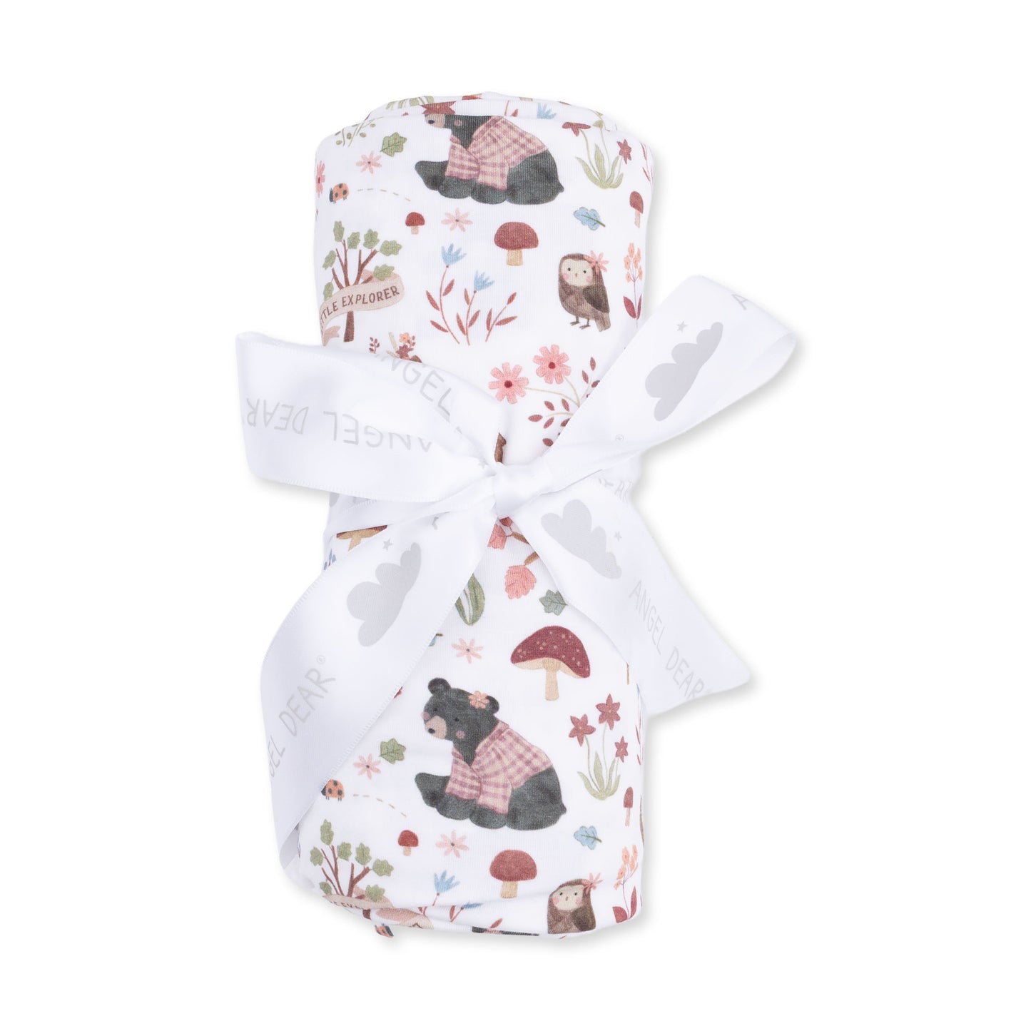 Southern Woodland Animals Pink - Swaddle Blanket
