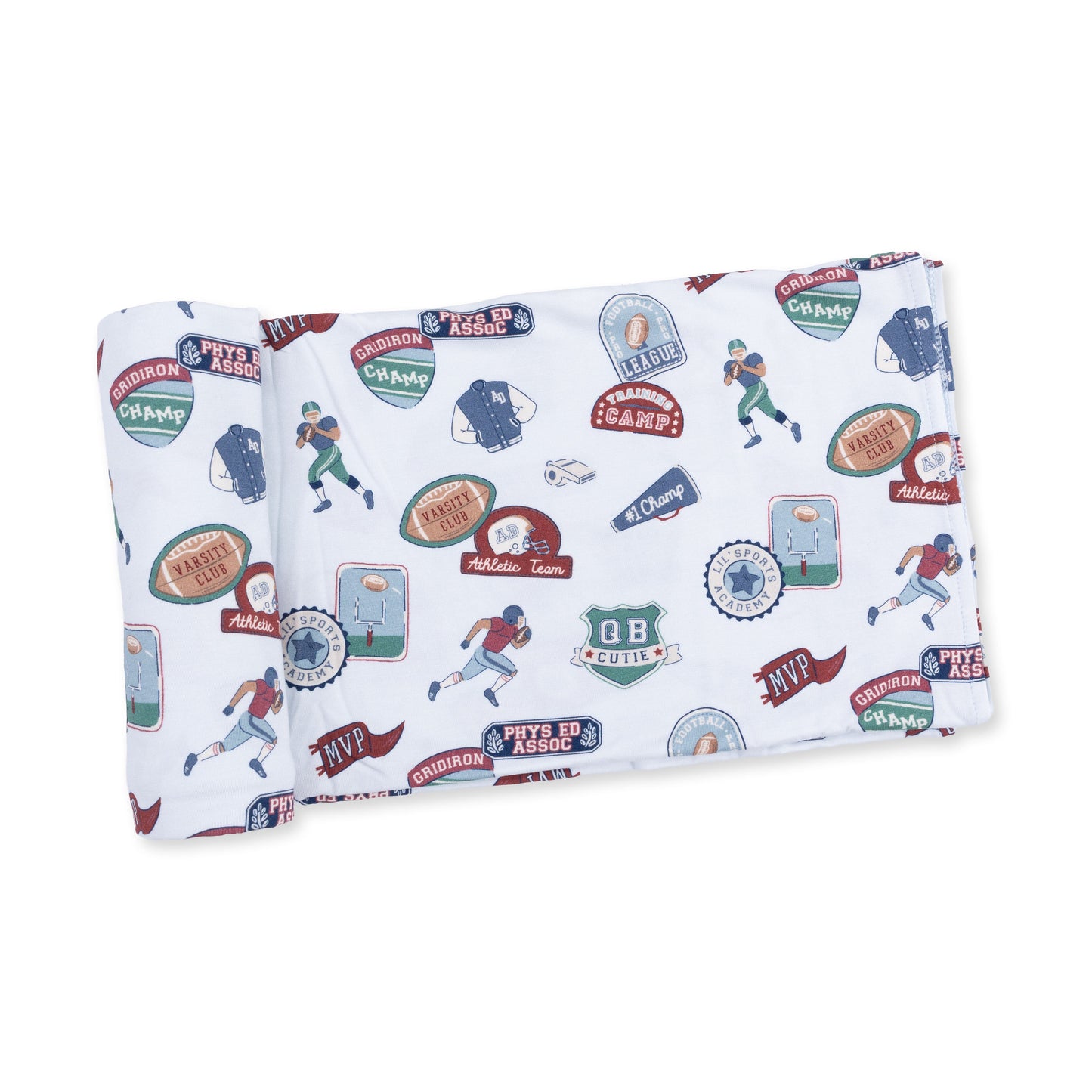 Football Patches - Swaddle Blanket
