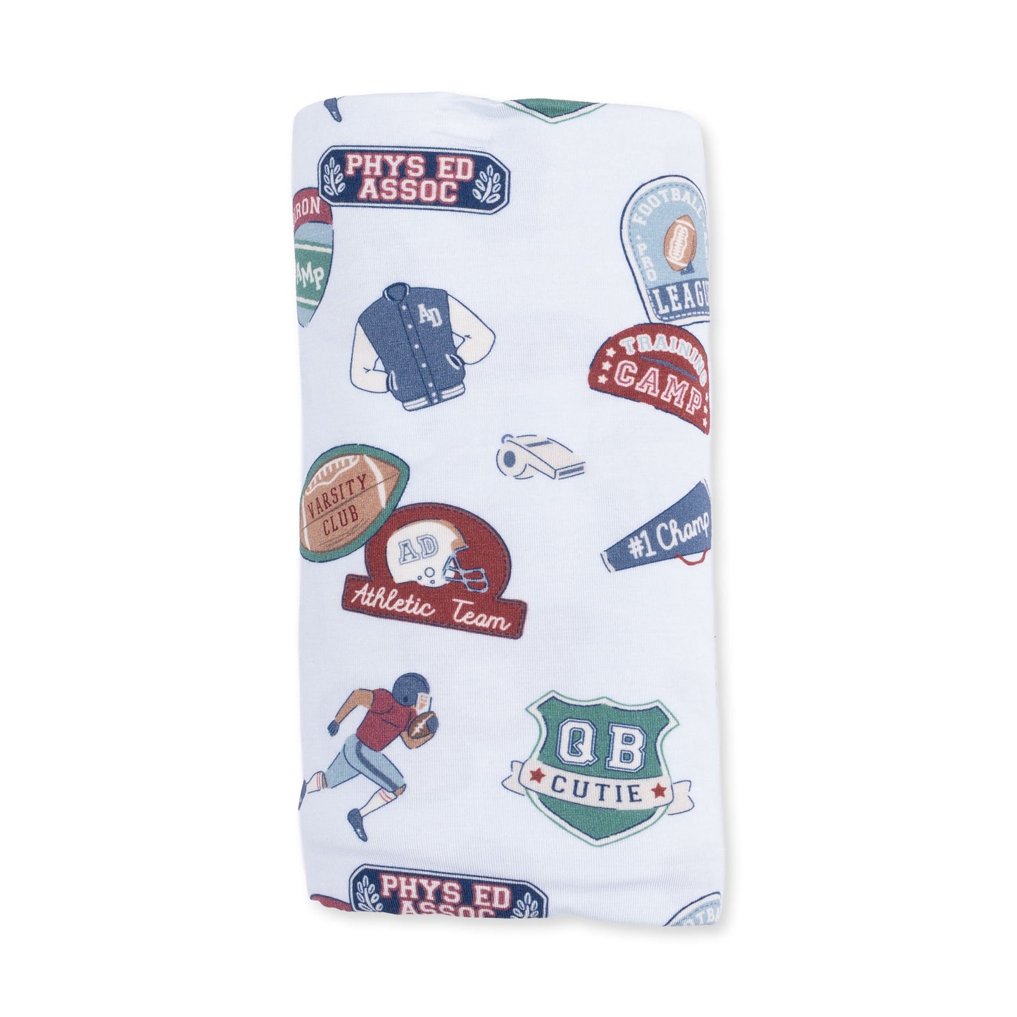 Football Patches - Swaddle Blanket