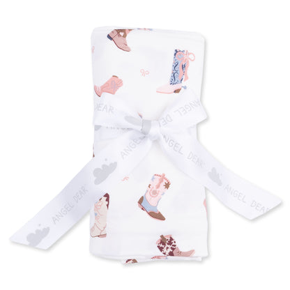 Buckarette Boots - Swaddle Blanket