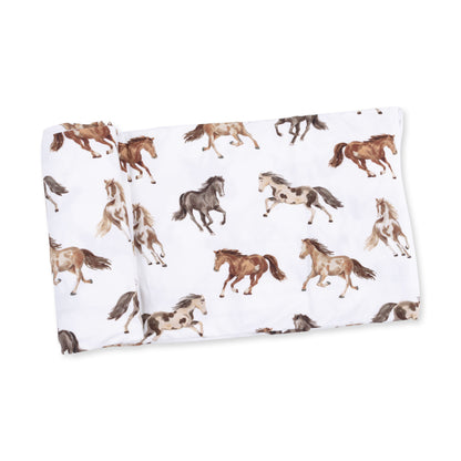 Wild Horses - Swaddle Blanket