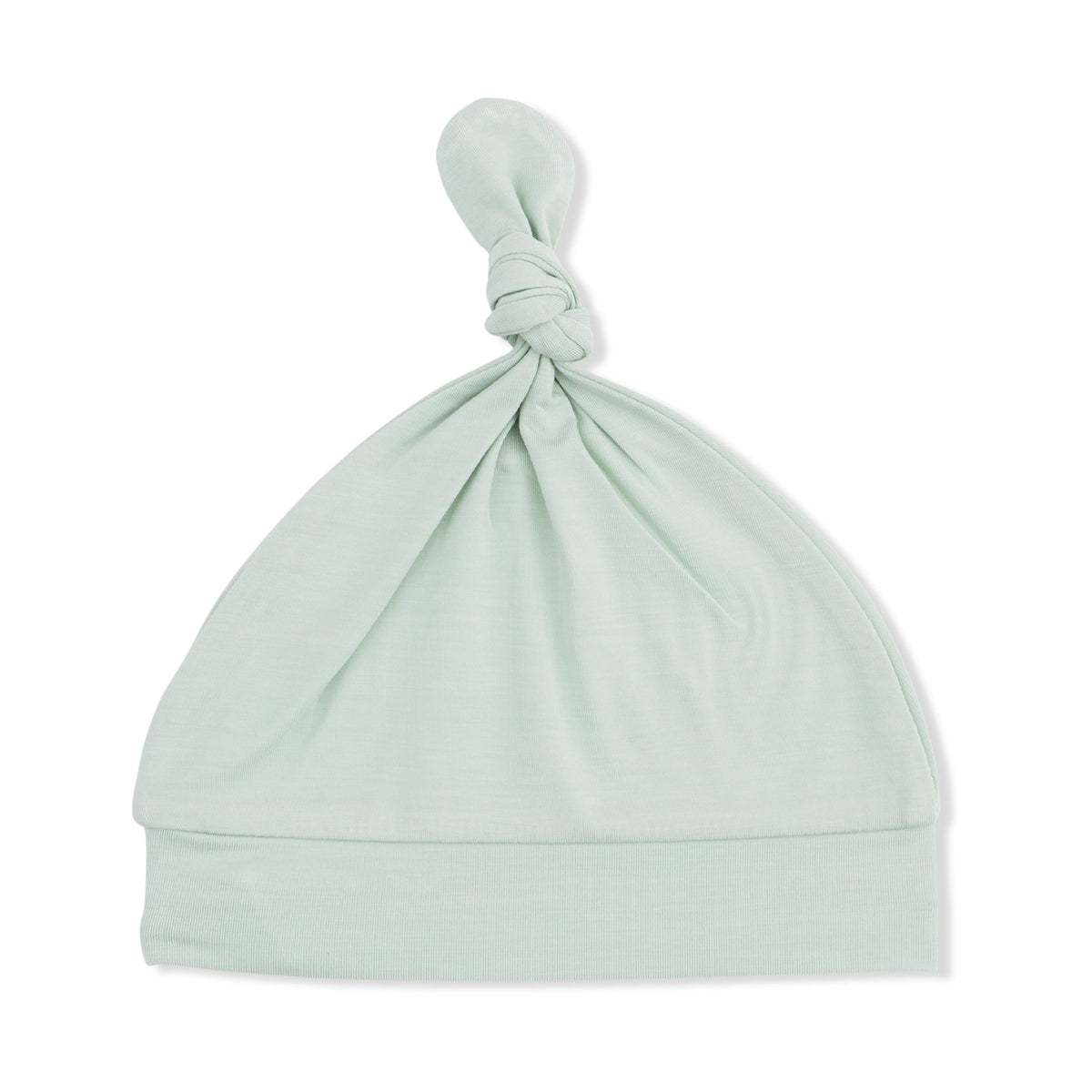 Solid Milky Green - Knotted Hat