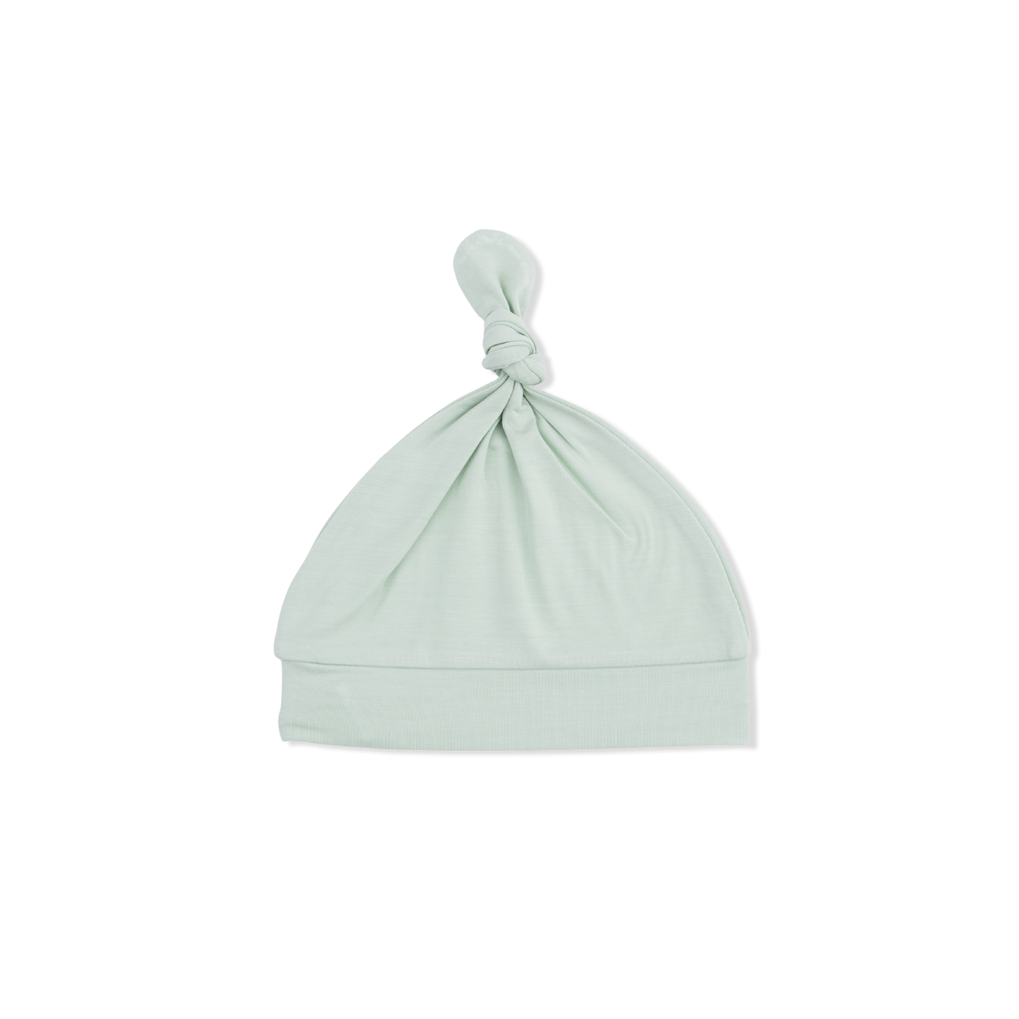 Solid Milky Green - Knotted Hat