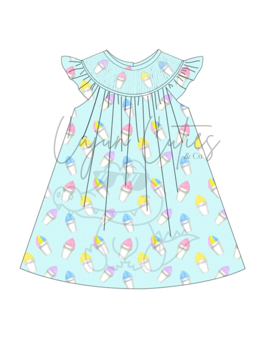 Smocked Snowball Dress