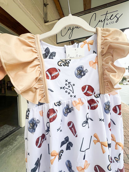 Saints Dress - Cajun Cuties & Co