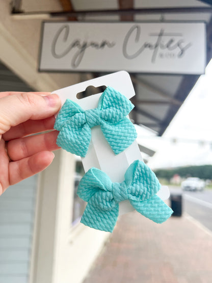 Quilted Piggy Bows - Cajun Cuties & Co