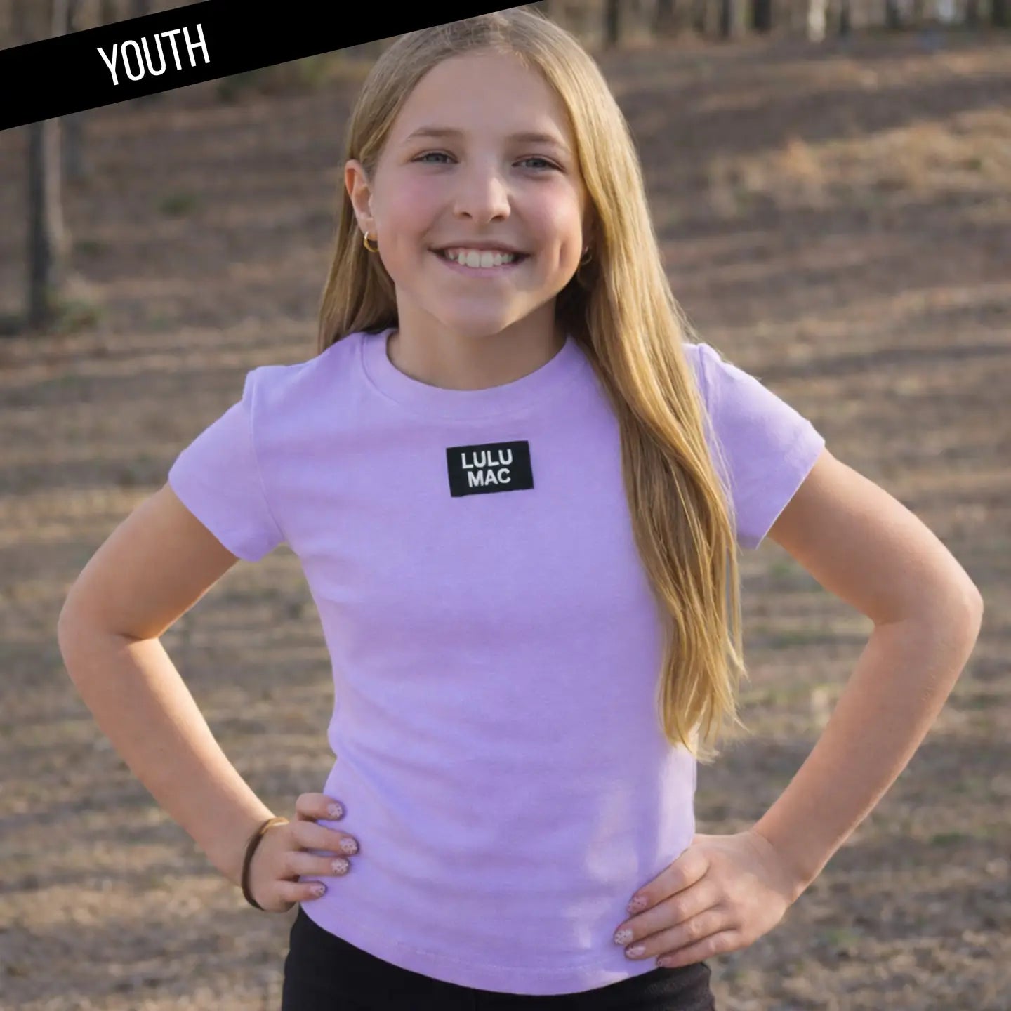 Lulu Mac Youth Lavender Everyday Fitted Tee
