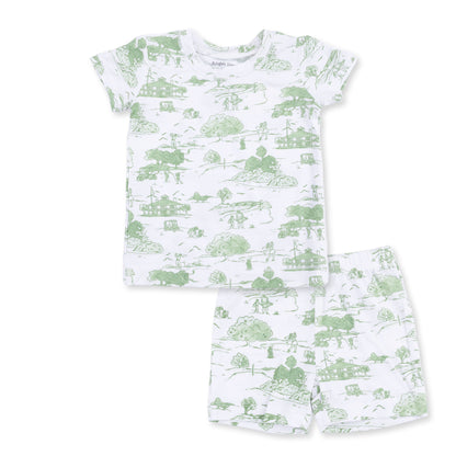 Golf Toile Green - Loungewear Short Set