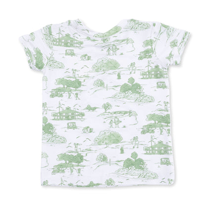 Golf Toile Green - Loungewear Short Set