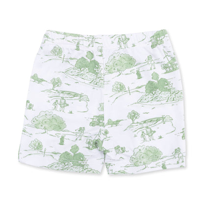 Golf Toile Green - Loungewear Short Set