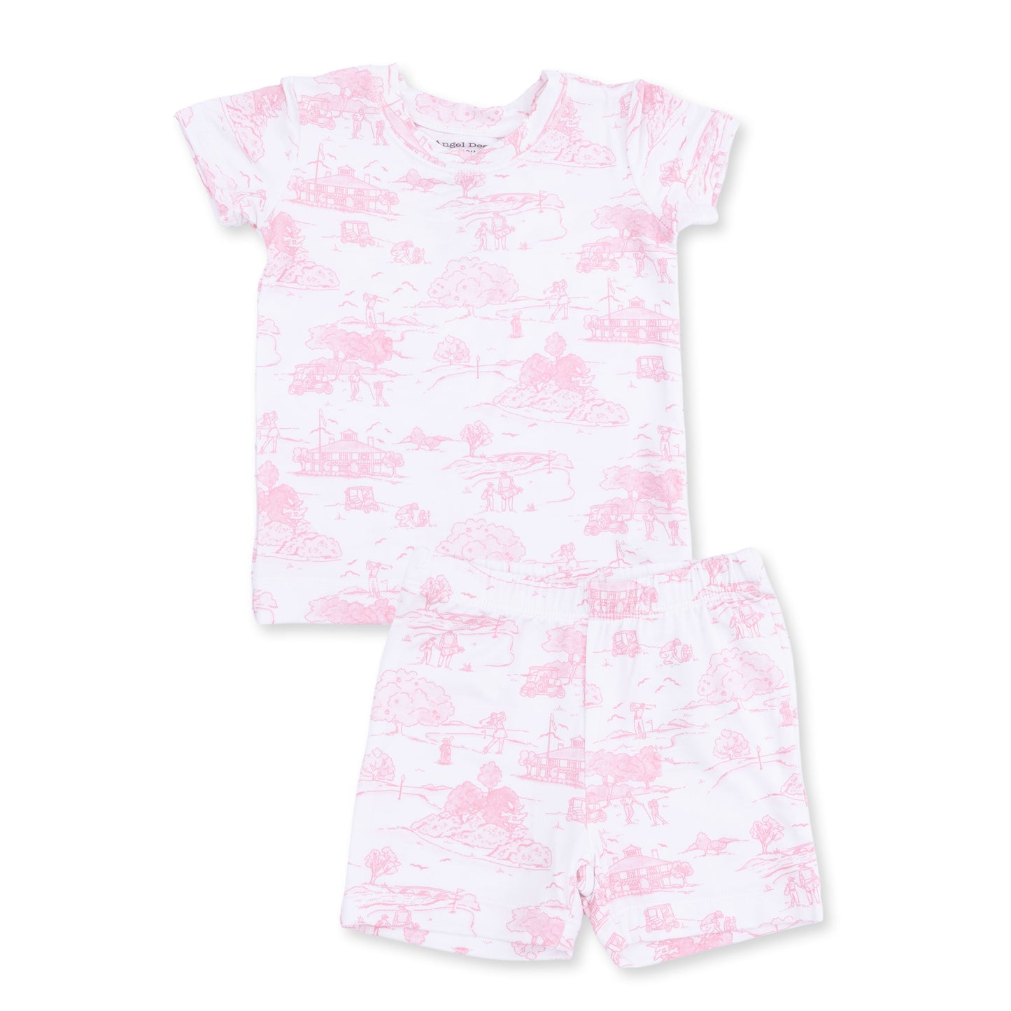 Golf Toile Pink - Loungewear Short Set