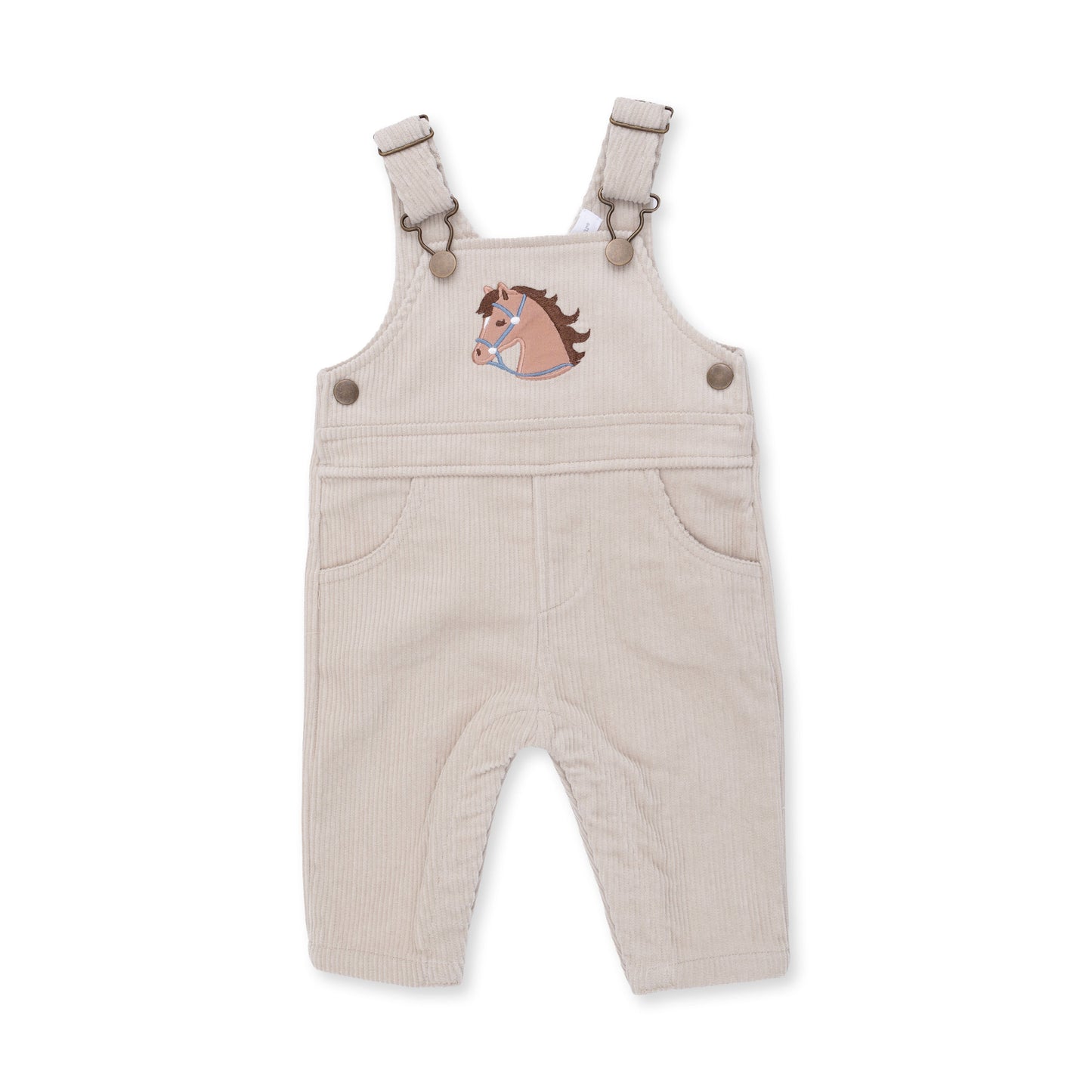 Peyote Corduroy - Uni Old School Overall with Horse Applique