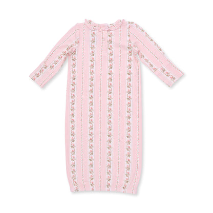 Antoinette Stripe - Kimono Gown and Knotted Hat