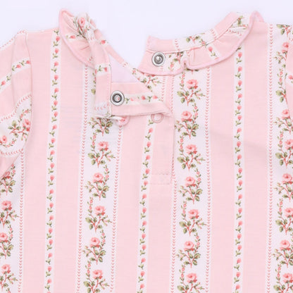 Antoinette Stripe - Kimono Gown and Knotted Hat