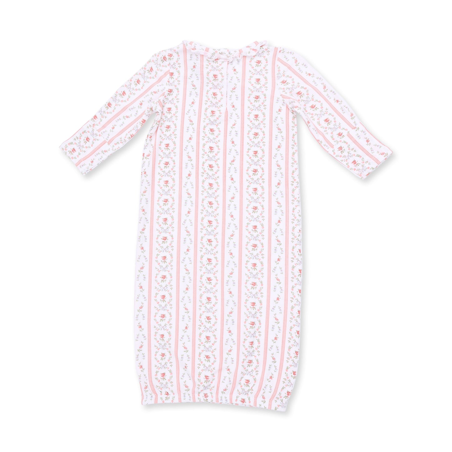 Marnie Rosebud Stripe - Kimono Gown and Knotted Hat