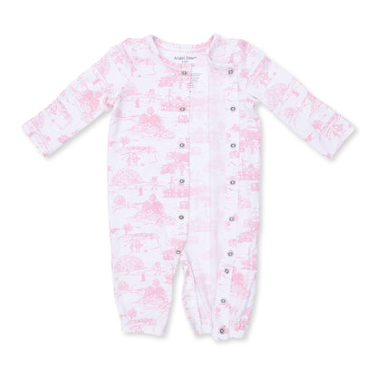 Golf Toile Pink - Convertible Gown and Knot Headband