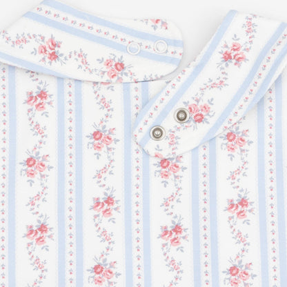Anna Floral Stripe - Feeding Bib