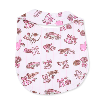 Football Cheer Nursery - Feeding Bib