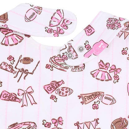 Football Cheer Nursery - Feeding Bib