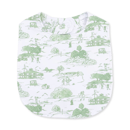 Golf Toile Green - Feeding Bib