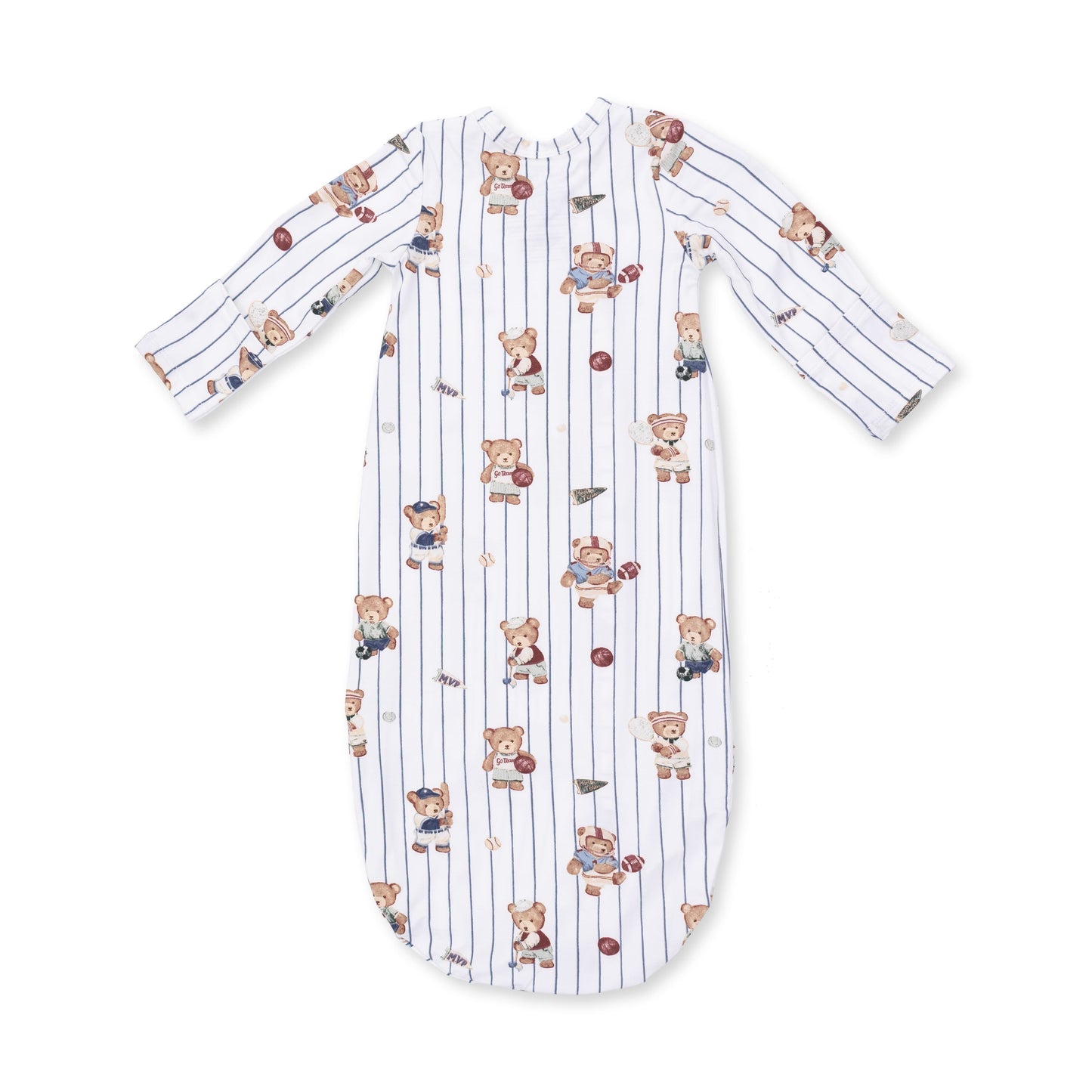 Mixed Sports Bears - Bundle Gown and Knotted Hat