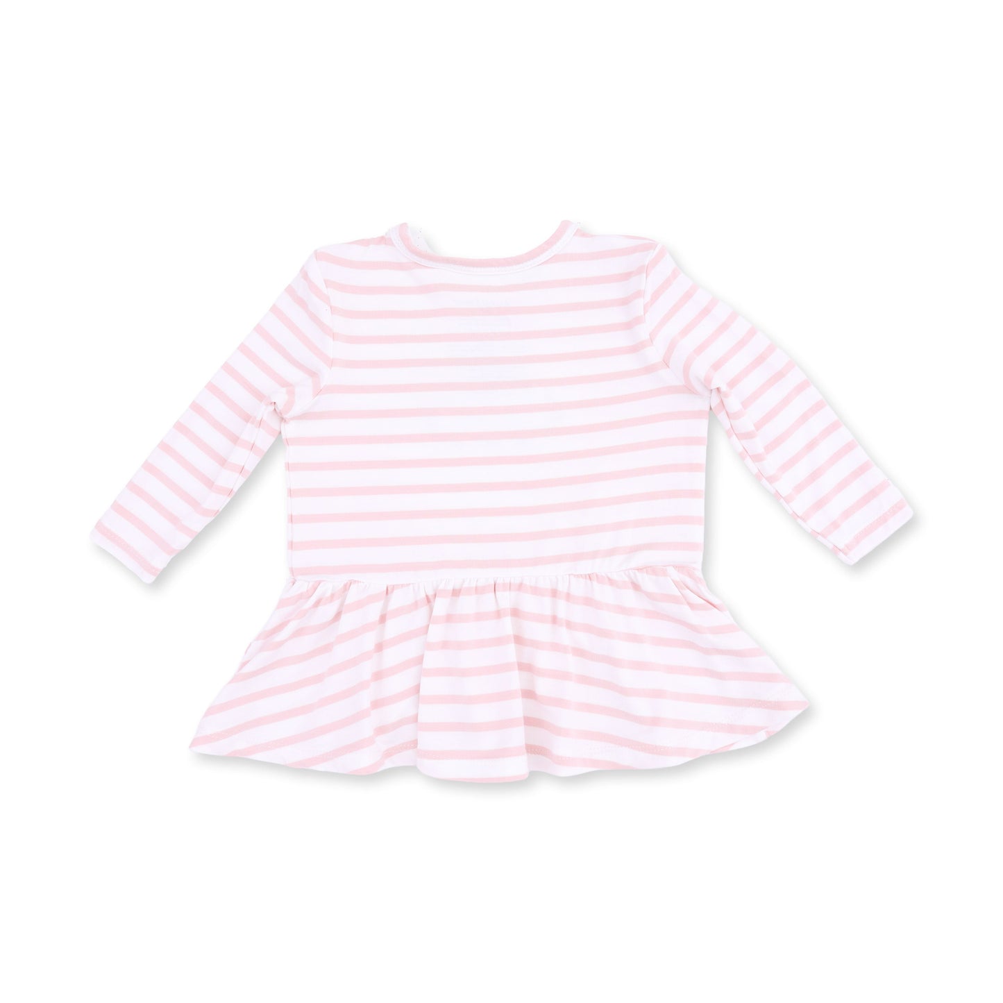 Football Dot and Stripe - Long Sleeve Peplum Top and Ruffle Bells