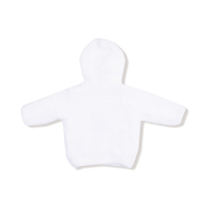 Chenille - White Hooded Jacket