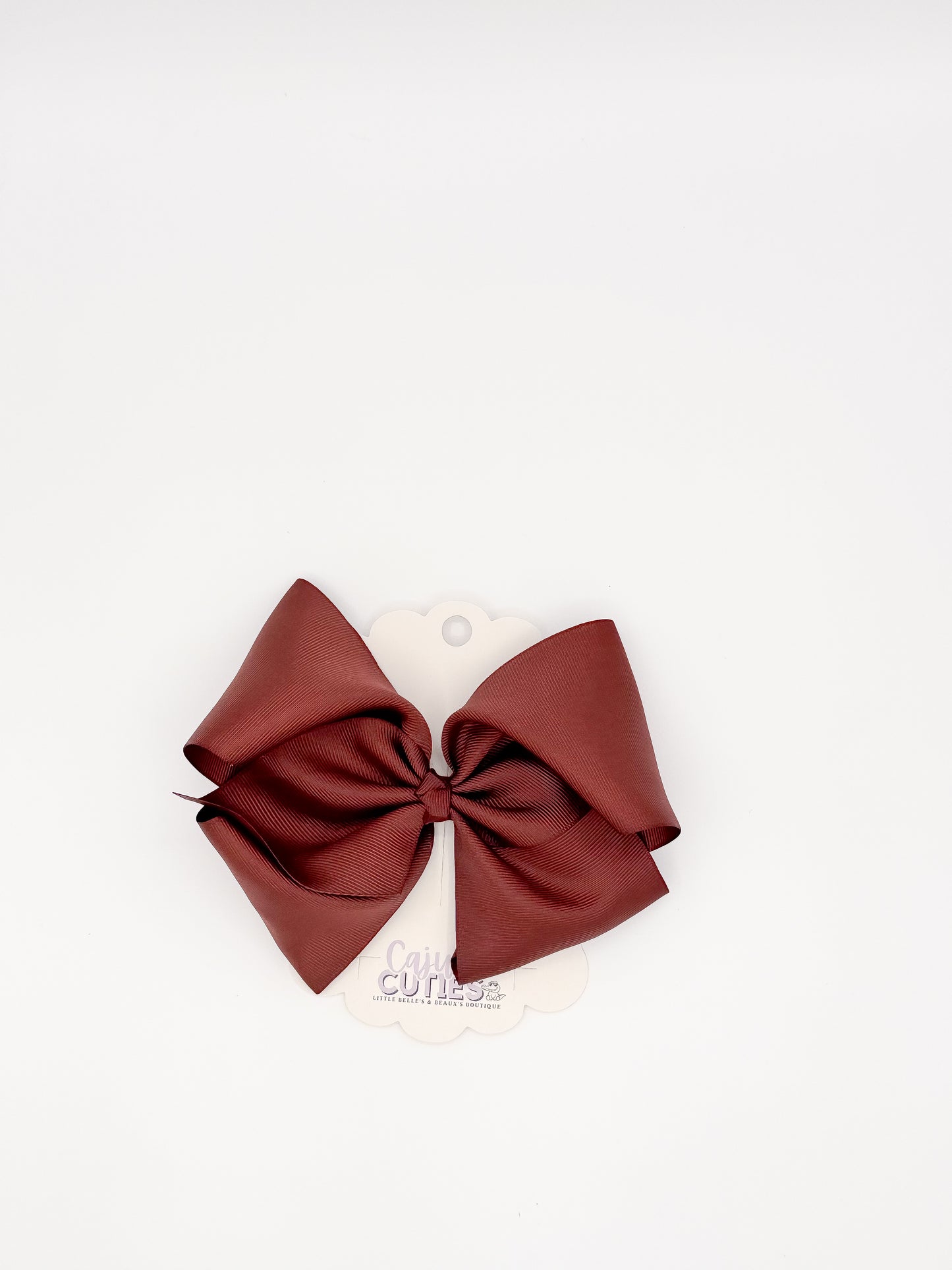 Solid Color 8 Inch Hair Bow – Boutique Girls Bow | Cajun Cuties & Co