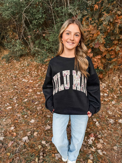 Lulu Mac black Camo Sweatshirt