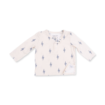 Mini Lightning Bolt - Long Sleeve Henley and Jogger