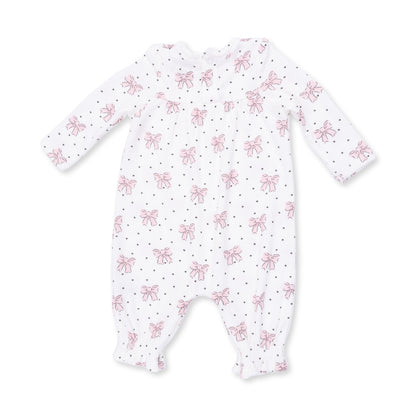 Bows and Hearts - Cuffed Sleeve Romper
