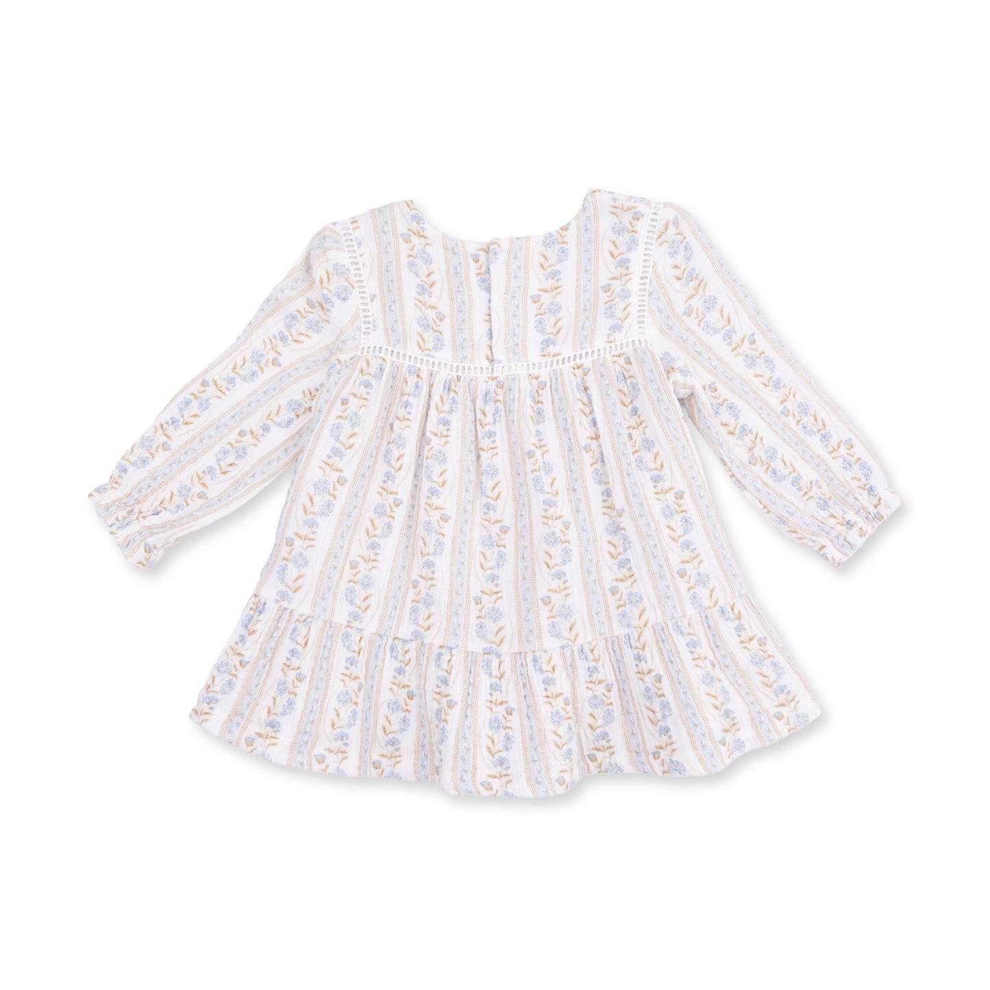 Catarina Floral - Puffed Long Sleeve Tiered Dress and Leggings